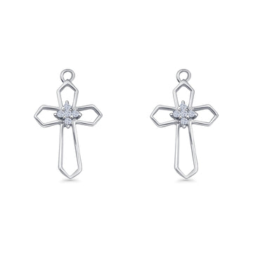 Cross Fishhook Earrings